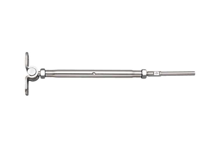 Stainless Steel Wall Mount & Hand Swage Stud - Closed Body, Tunbuckle, S0784-H0703, S0784-H0705